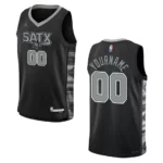 2022-23 San Antonio Spurs Youth Statement Edition Custom Black Jersey - 49Native