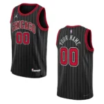 Youth Chicago Bulls 2022-23 Statement Edition Custom Black Jersey - 49Native