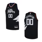 Youth Los Angeles Clippers 2022-23 Statement Edition Custom Black Jersey - 49Native