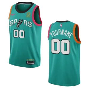 San Antonio Spurs Custom Teal City Edition 2022-23 Swingman Jersey - 49Native