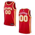 Atlanta Hawks Custom 2022-23 Icon Edition Red Swingman Jersey - 49Native