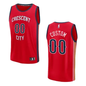 Custom Statement Edition New Orleans Pelicans 2023-24 Red Fastbreak Replica Jersey - 49Native