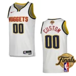 Custom White 2023 NBA Finals Denver Nuggets Association Edition Jersey - 49Native