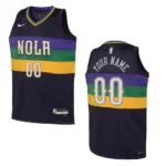 New Orleans Pelicans 2022-23 City Edition Youth Custom Purple Jersey - 49Native