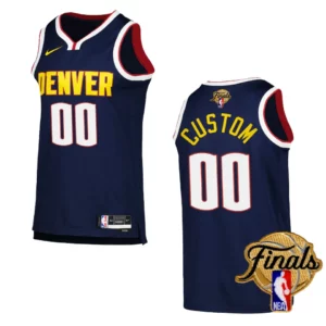 Custom Navy 2023 NBA Finals Denver Nuggets Icon Edition Jersey - 49Native