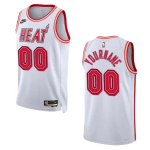 Miami Heat 2022-23 Classic Edition Custom White Jersey 35th Anniversary - 49Native