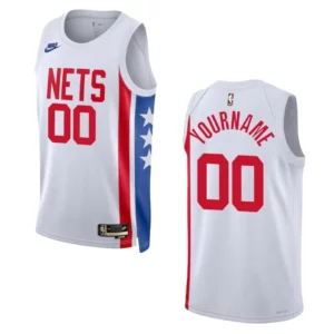 Brooklyn Nets Custom White Swingman 2022-23 Classic Edition Jersey - 49Native