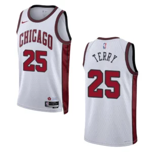 Dalen Terry City Edition Chicago Bulls 2022-23 White Swingman Jersey - 49Native