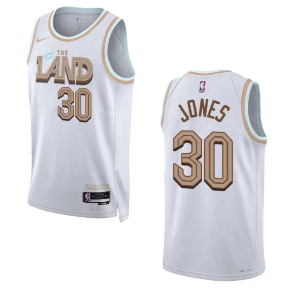 Damian Jones City Edition Cleveland Cavaliers 2022-23 White Swingman Jersey - 49Native