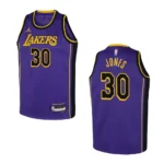 Youth Los Angeles Lakers 2022-23 Statement Edition Damian Jones Purple Jersey - 49Native