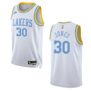 Los Angeles Lakers Damian Jones White 75 Anniversary 2022-23 Classic Edition Jersey - 49Native