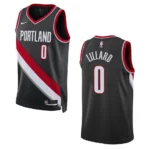 Portland Trail Blazers Damian Lillard 2022-23 Icon Edition Black Swingman Jersey - 49Native