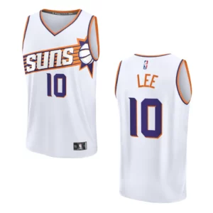 Damion Lee Association Edition Phoenix Suns 2023-24 White Fastbreak Replica Jersey - 49Native
