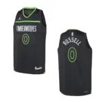 Youth Minnesota Timberwolves 2022-23 Statement Edition D'Angelo Russell Black Jersey - 49Native