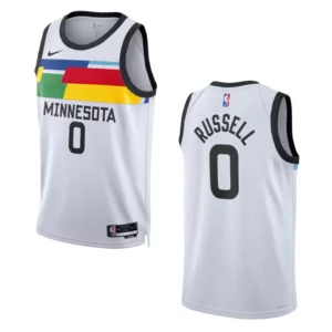 D'Angelo Russell City Edition Minnesota Timberwolves 2022-23 White Swingman Jersey - 49Native
