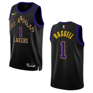 D'Angelo Russell City Edition Los Angeles Lakers 2023-24 Black Swingman Jersey - 49Native