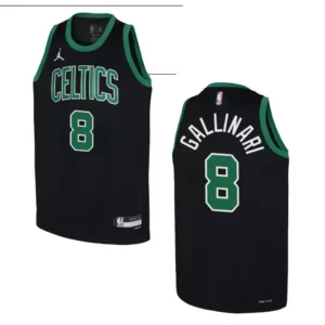 2022-23 Boston Celtics Youth Statement Edition Danilo Gallinari Black Jersey - 49Native