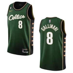 Boston Celtics Danilo Gallinari 2022-23 City Edition Dark Green Swingman Jersey - 49Native