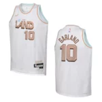 Cleveland Cavaliers 2022-23 City Edition Youth Darius Garland White Jersey - 49Native