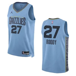 Memphis Grizzlies David Roddy 2022-23 Statement Edition Blue Swingman Jersey - 49Native