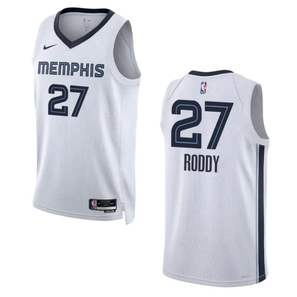 Memphis Grizzlies David Roddy 2022-23 Association Edition White Swingman Jersey - 49Native