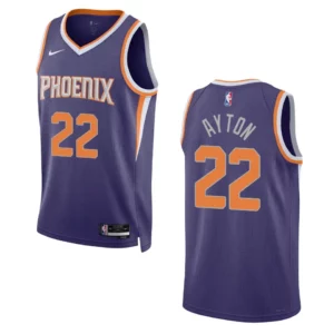 Phoenix Suns DeAndre Ayton 2022-23 Icon Edition Purple Swingman Jersey - 49Native