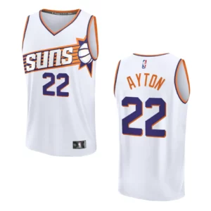 Deandre Ayton Association Edition Phoenix Suns 2023-24 White Fastbreak Replica Jersey - 49Native