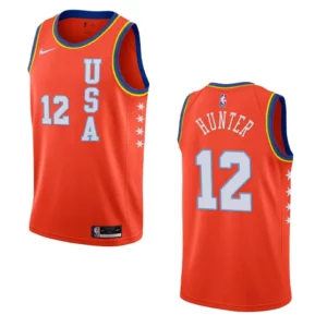 Atlanta Hawks De'Andre Hunter 2021 NBA Rising Star Jersey USA Team Orange - 49Native