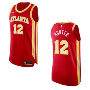 Atlanta Hawks De'Andre Hunter Icon Jersey Authentic Red - 49Native