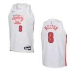 2022-23 Philadelphia 76ers Youth City Edition De'Anthony Melton White Jersey - 49Native