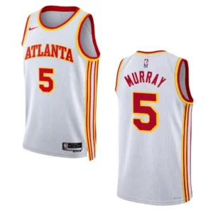 Atlanta Hawks Dejounte Murray 2022-23 Association Edition White Swingman Jersey - 49Native