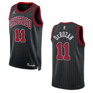 Chicago Bulls DeMar DeRozan 2022-23 Statement Edition Black Swingman Jersey - 49Native