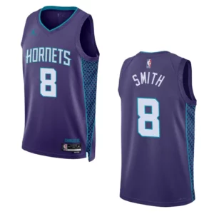 Dennis Smith Statement Edition Charlotte Hornets 2022-23 Purple Swingman Jersey - 49Native