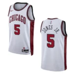 Derrick Jones Jr. City Edition Chicago Bulls 2022-23 White Swingman Jersey - 49Native