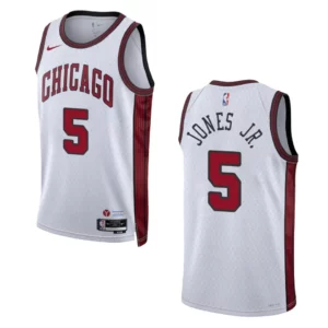 Derrick Jones Jr. City Edition Chicago Bulls 2022-23 White Swingman Jersey - 49Native