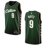 Boston Celtics Derrick White 2022-23 City Edition Dark Green Swingman Jersey - 49Native