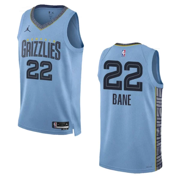 Memphis Grizzlies Desmond Bane 2022-23 Statement Edition Blue Swingman Jersey - 49Native