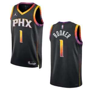 Phoenix Suns Devin Booker 2022-23 Statement Edition Black Swingman Jersey - 49Native