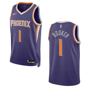Phoenix Suns Devin Booker 2022-23 Icon Edition Purple Swingman Jersey - 49Native