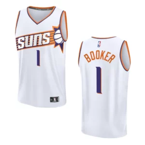 Devin Booker Association Edition Phoenix Suns 2023-24 White Fastbreak Replica Jersey - 49Native