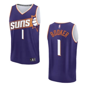 Devin Booker Statement Edition Phoenix Suns 2023-24 Purple Fastbreak Replica Jersey - 49Native