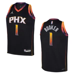 Phoenix Suns 2022-23 Statement Edition Youth Devin Booker Black Jersey - 49Native