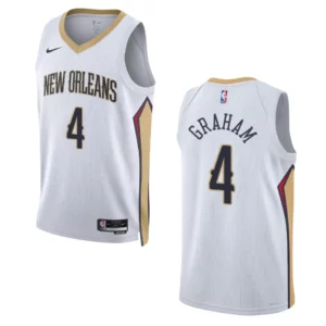 New Orleans Pelicans Devonte' Graham 2022-23 Association Edition White Swingman Jersey - 49Native