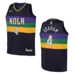 New Orleans Pelicans 2022-23 City Edition Youth Devonte Graham Purple Jersey - 49Native