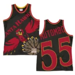 Hawks Dikembe Mutombo Big Face 2.0 Swingman Jersey Black - 49Native