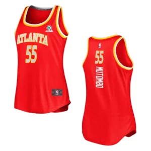 Atlanta Hawks Dikembe Mutombo Women's Icon Edition Fast Break Jersey Red - 49Native