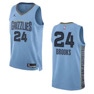 Memphis Grizzlies Dillon Brooks 2022-23 Statement Edition Blue Swingman Jersey - 49Native