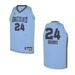 2022-23 Memphis Grizzlies Youth Statement Edition Dillon Brooks Light Blue Jersey - 49Native