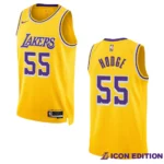 D'Moi Hodge Icon Edition Los Angeles Lakers 2022-23 Yellow Swingman Jersey - 49Native