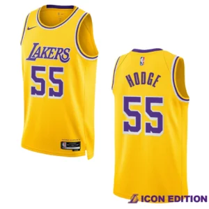D'Moi Hodge Icon Edition Los Angeles Lakers 2022-23 Yellow Swingman Jersey - 49Native